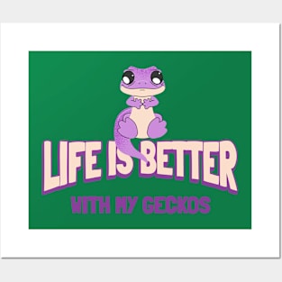 Geckos Gecko Owner Pet Gecko Posters and Art